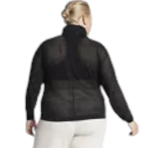 NIKE Long Sleeve Full Zip Sporty Mesh Jacket in Black SZ 2X - Picture 4 of 15